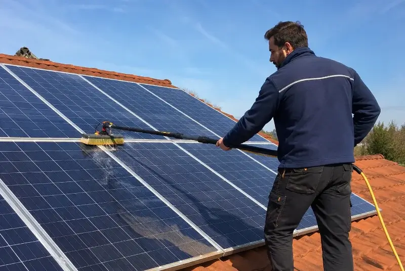 Nettoyage et entretien de panneaux solaires à Scheibenhard